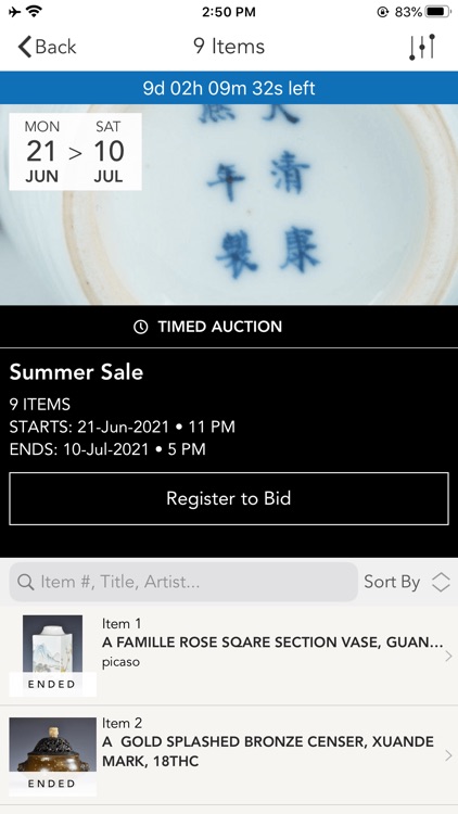 Stunning Arts Auction Mobile