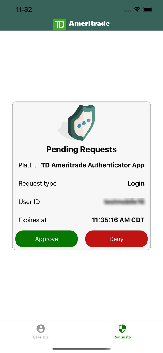 TD Ameritrade Authenticator