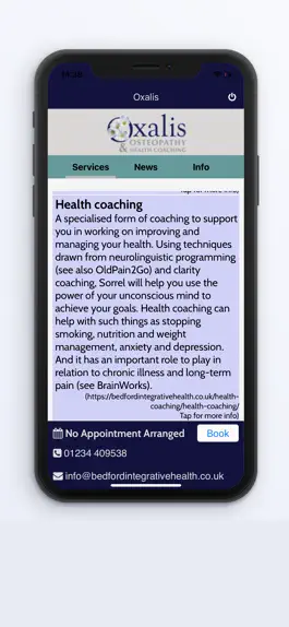 Game screenshot Oxalis Osteopathy apk