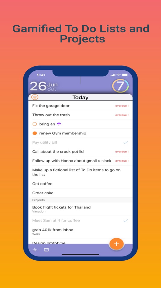 #1. Tasker - To Do List Gamified (iOS) 由: Saransh Sharma