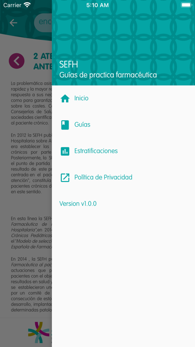 SEFH-Guías práct. farmacéutica Screenshot