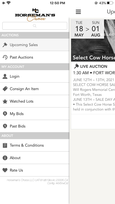 Horseman’s Choice LLC. Screenshot