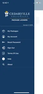 Cedarville Package Lockers screenshot #3 for iPhone