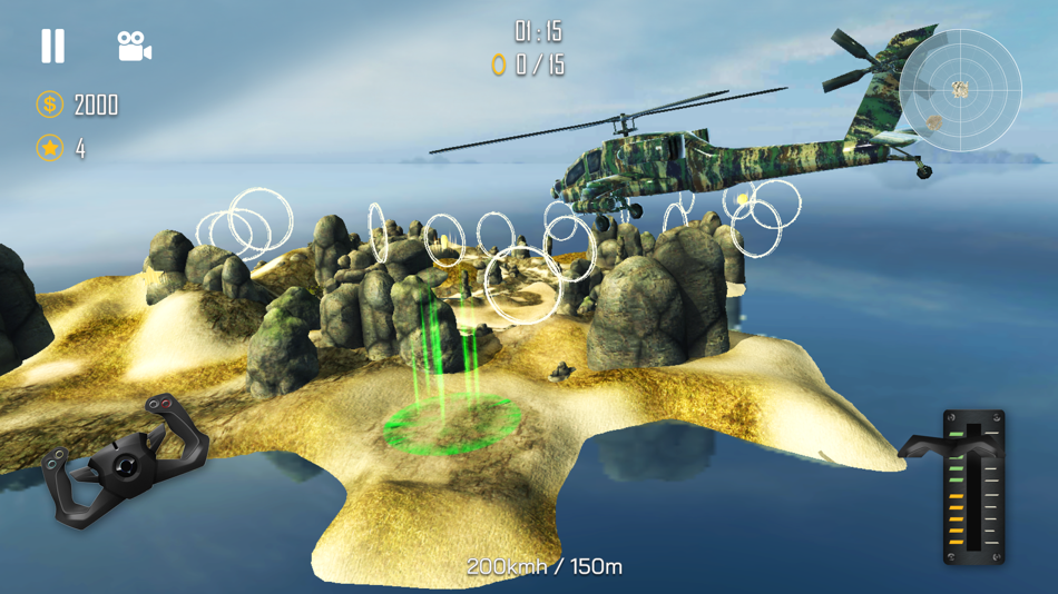 #1. Helicopter Simulator 3D (iOS) 由: Vahagn Sargsyan