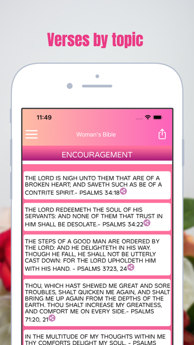Women's Bible with Devotional Screenshot