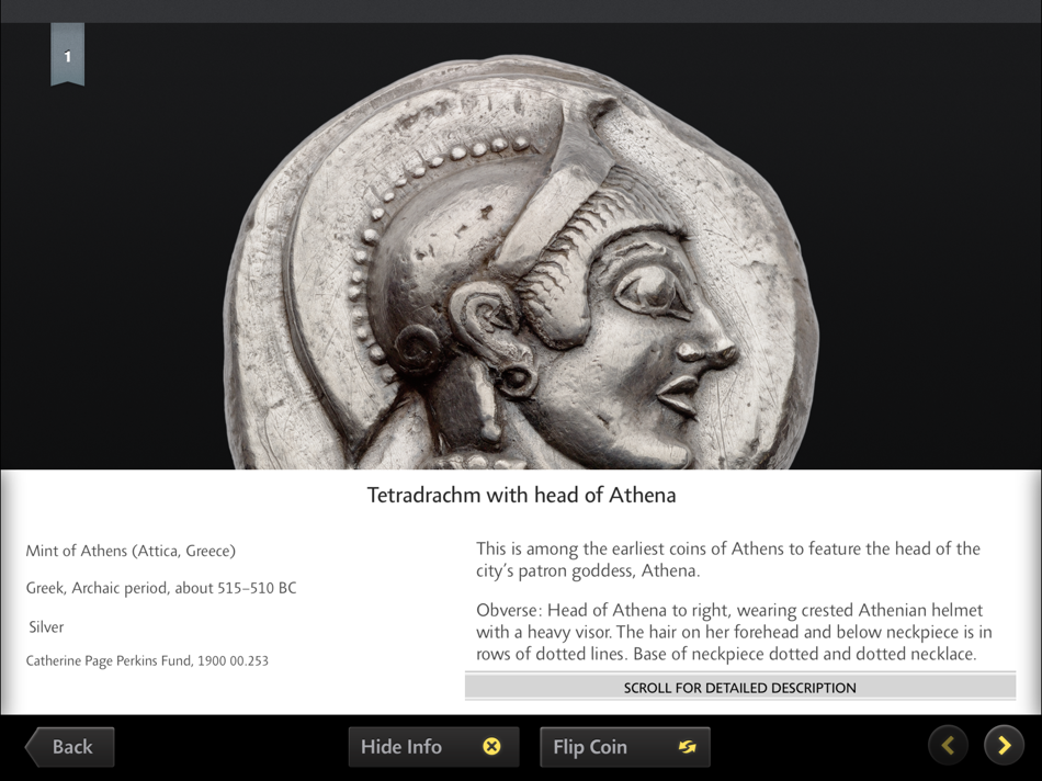 #3. MFA Coins (iOS) Podle: Museum of Fine Arts, Boston