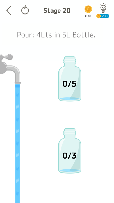 Pouring Water - puzzle game Screenshot