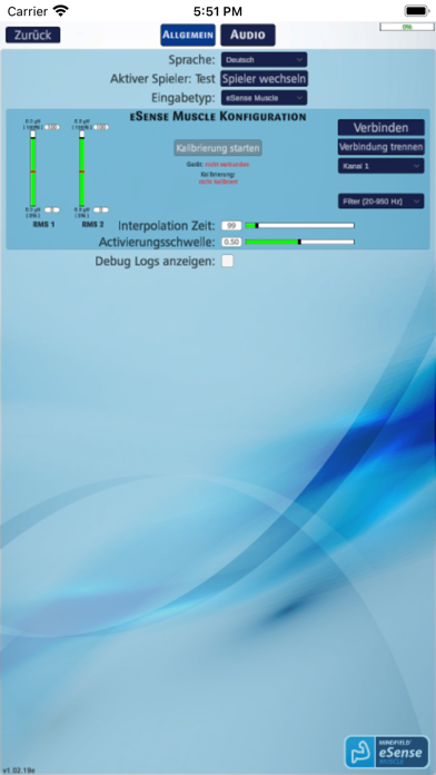 eSense Muscle Screenshot