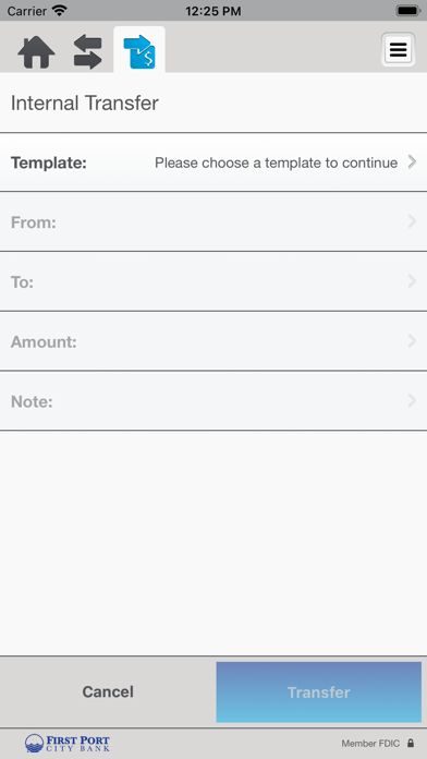 First Port City Bank Business Screenshot