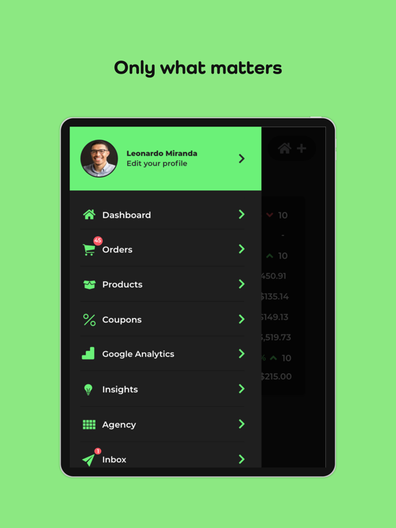 DashCommerce iPad screenshot 5 - Business app