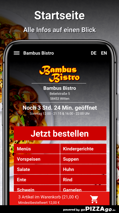 Bambus Bistro Witten Screenshot