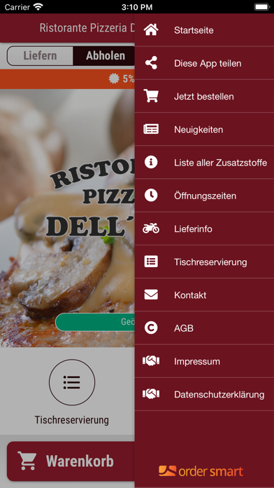 Ristorante Pizzeria Dell' Arte Screenshot