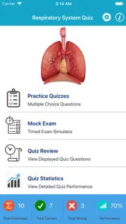 respiratory system quizzes iphone screenshot 1