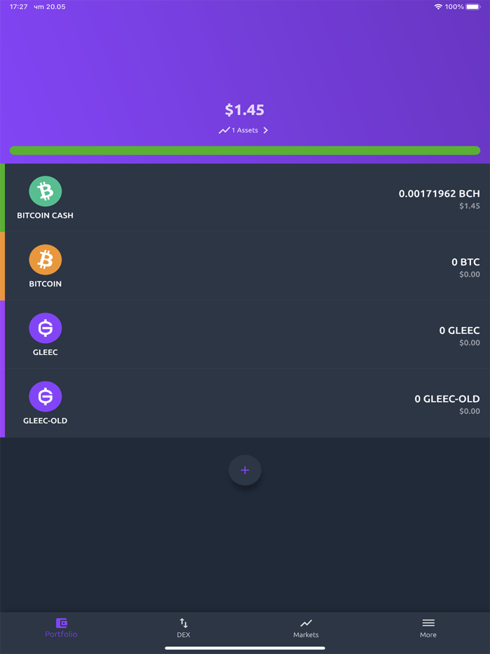 GleecDEX wallet