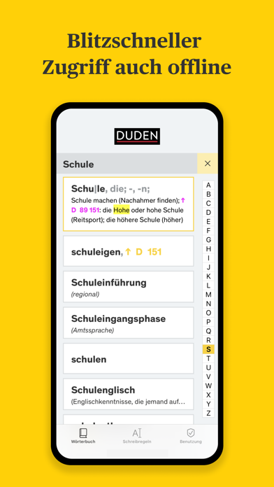 Duden Rechtschreibung 2020 Screenshot