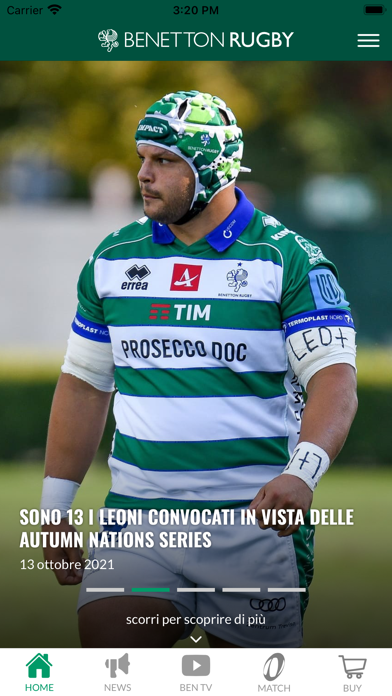 Benetton Rugby Official App screenshot 2