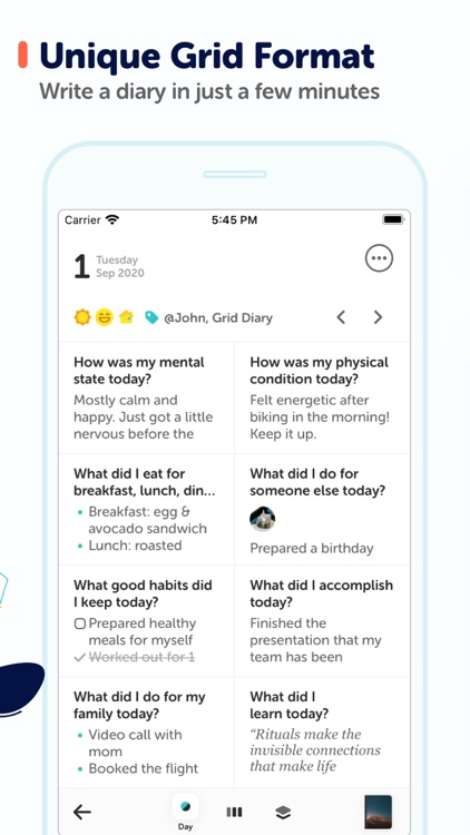 Grid Diary - Journal, Planner screenshot-3