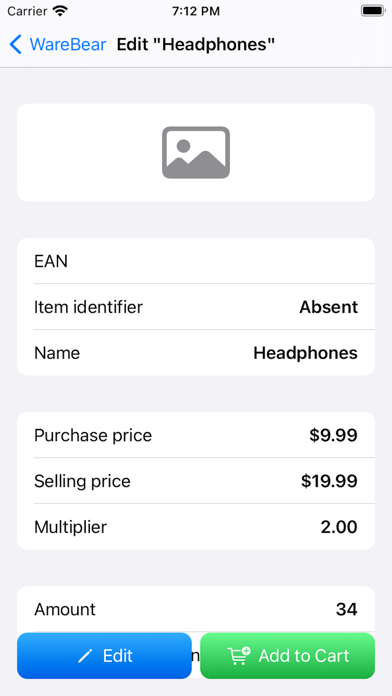 WareBear: Manage the warehouse Screenshot