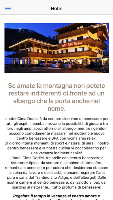 Hotel Cima Dodici Screenshot