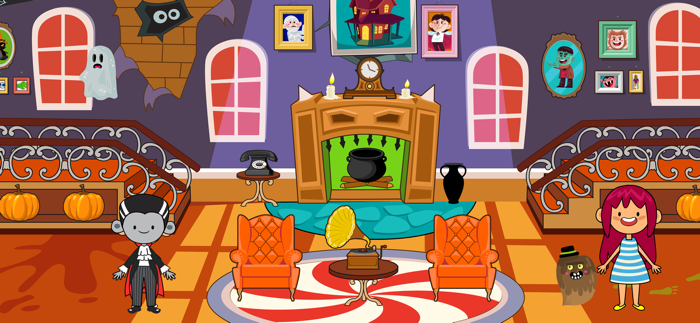 My Pretend Trick or Treat Town