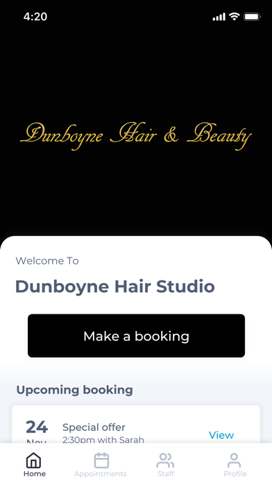 Dunboyne Hair Studio Screenshot