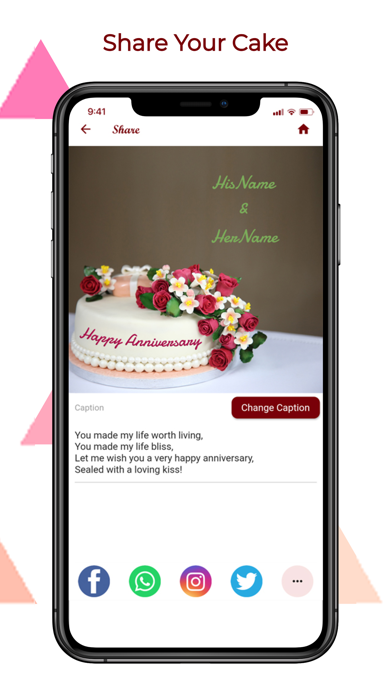Name Anniversary Cake Screenshot