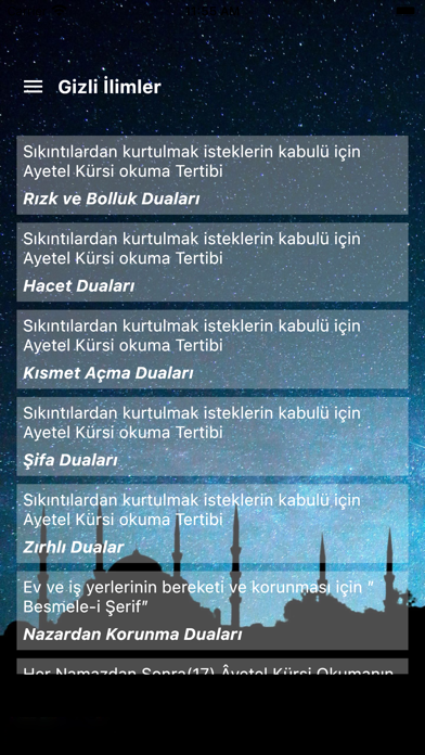 Gizli İlimler - Özel Dualar Screenshot