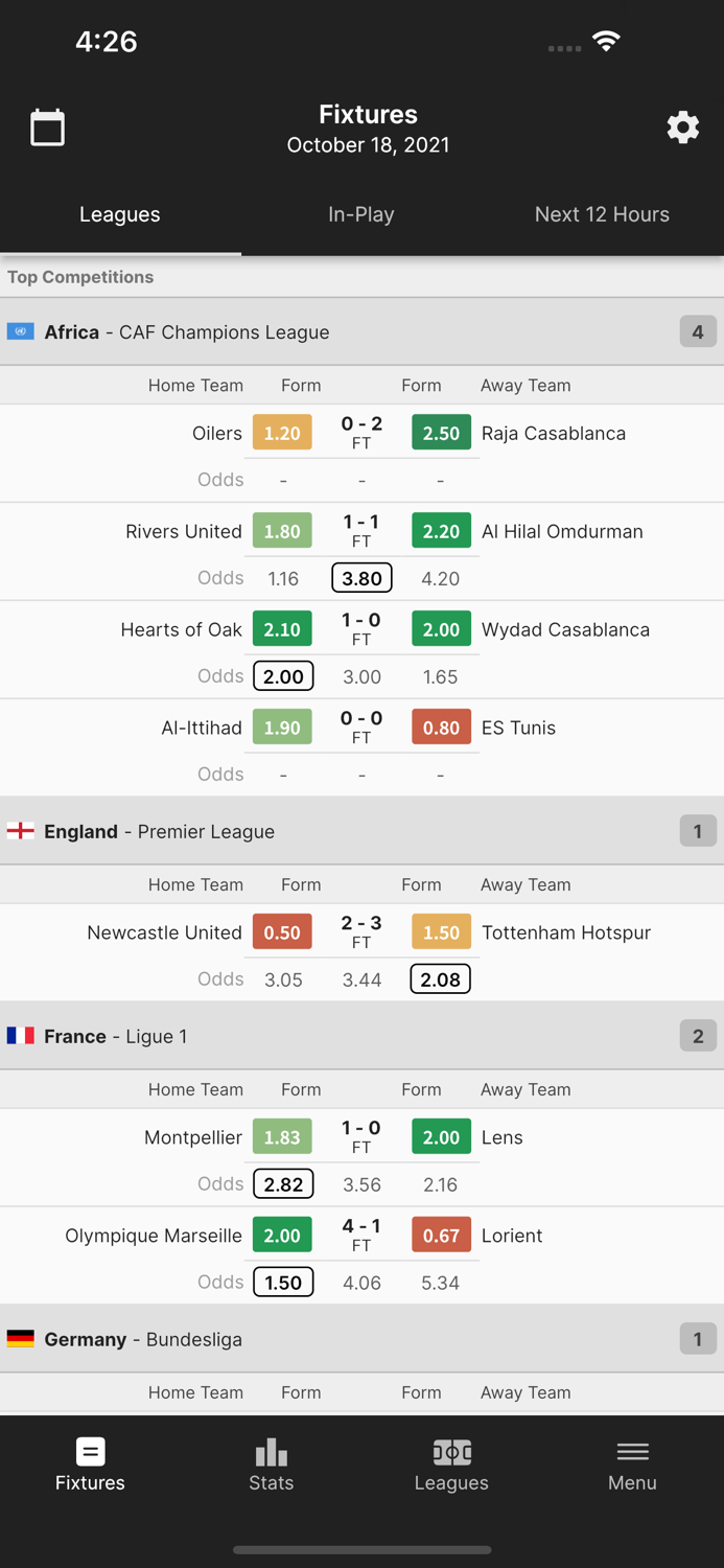 FootyStats - Soccer Stats