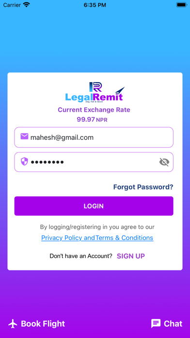 Legal Remit Screenshot
