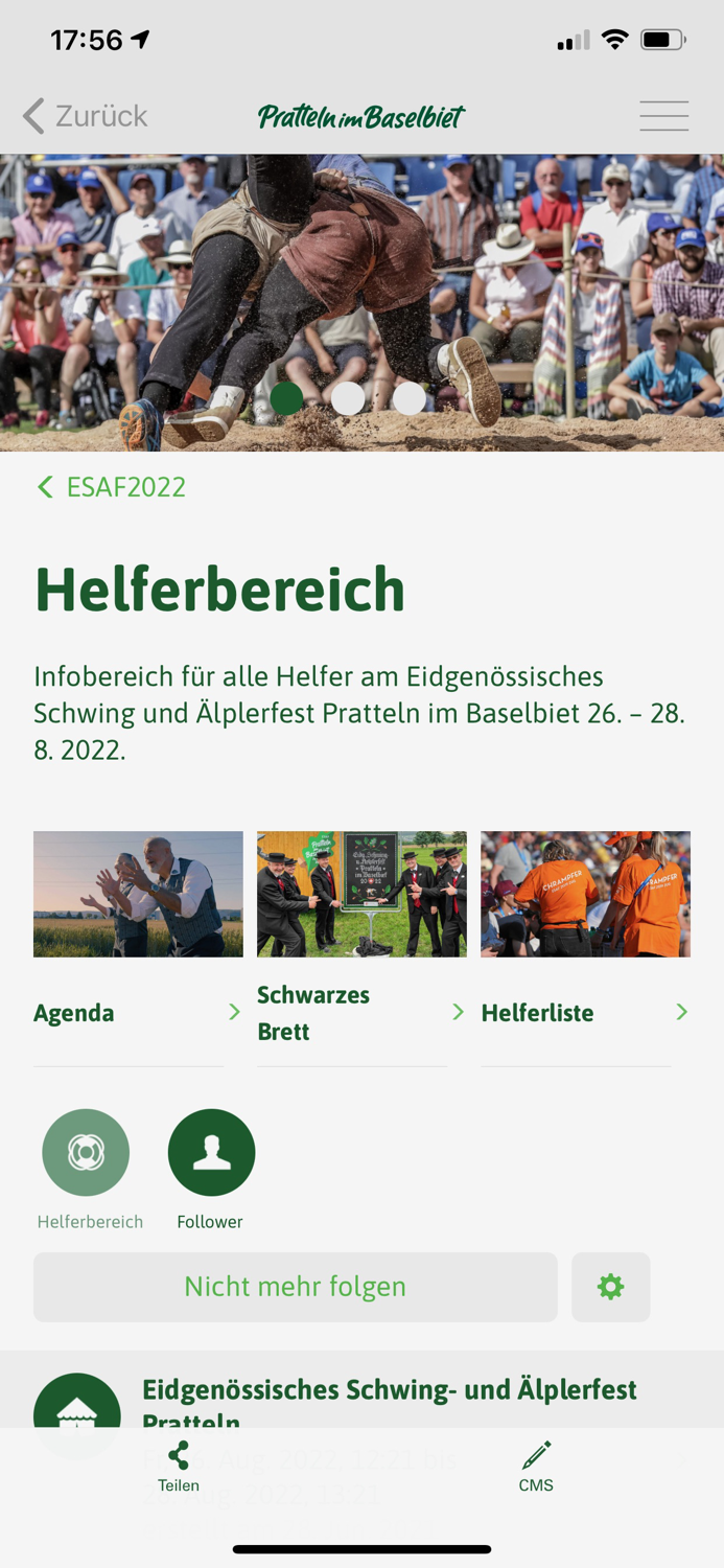 Helfer App ESAF 2022
