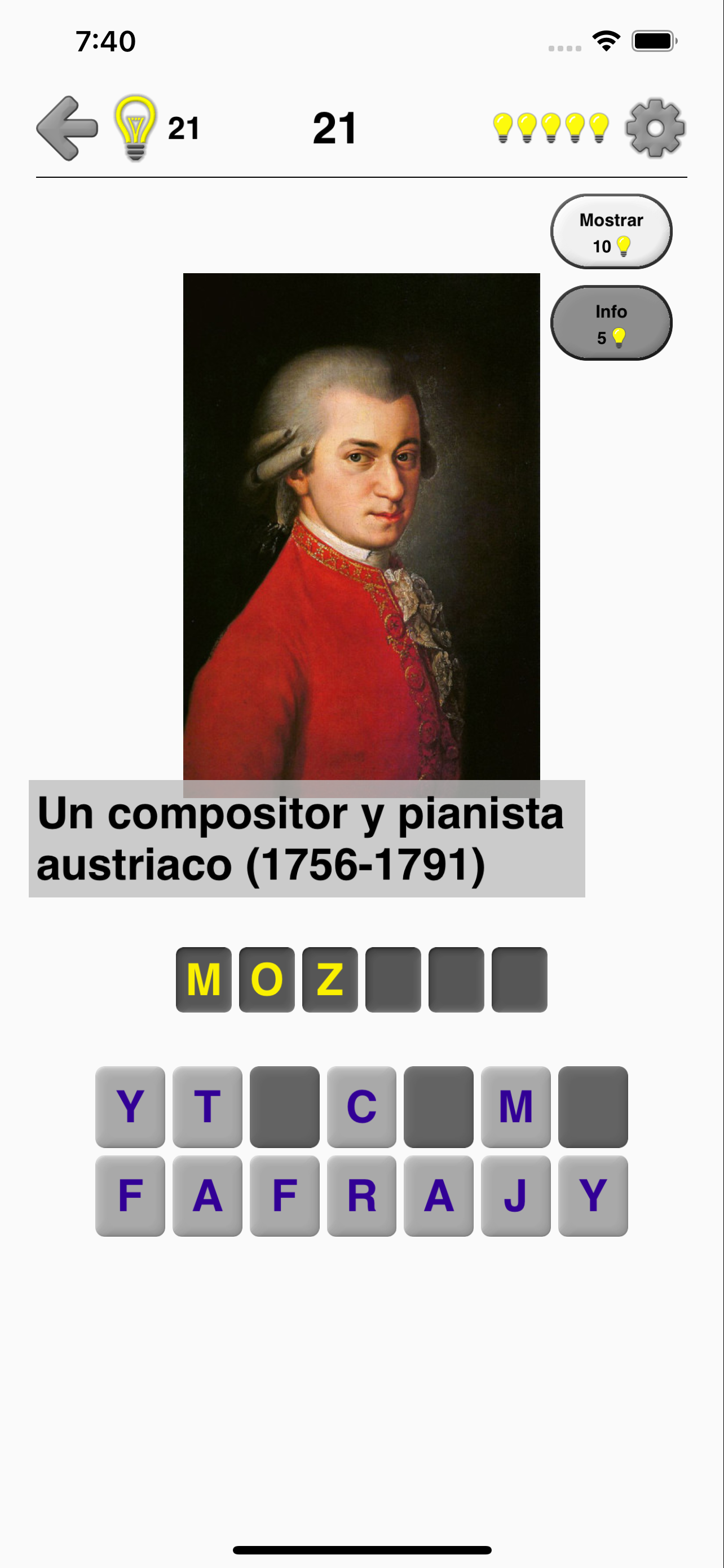 Las personas famosas - El quiz