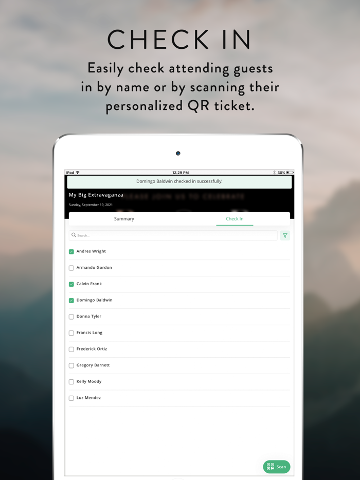 Greenvelope Check-In