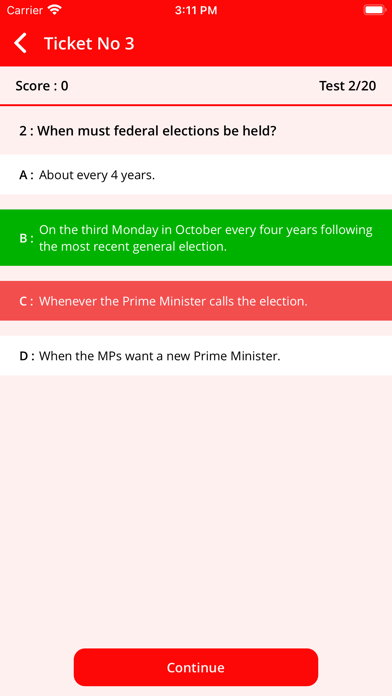Canadian citizenship test '24 Screenshot