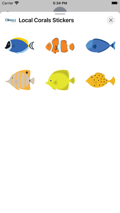Screenshot #1 pour Local Corals Stickers