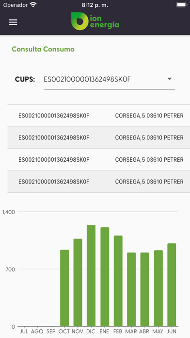Ion Energía Screenshot