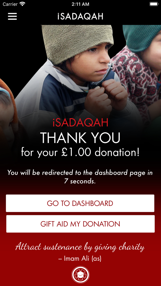 #4. iSadaqah (iOS) By: The World Federation of KSIMC