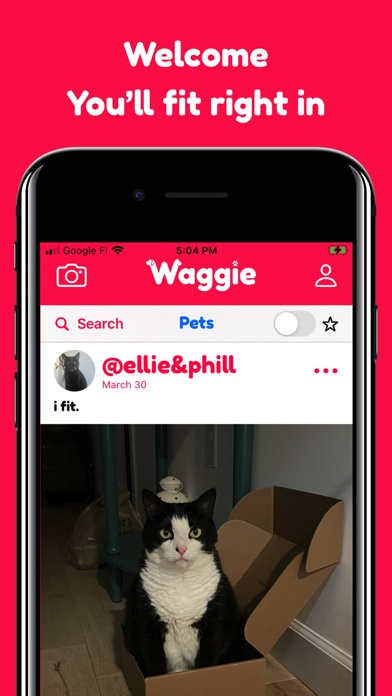 Waggie - Pet Social Network Screenshot