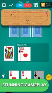cribbage card game iphone screenshot 2