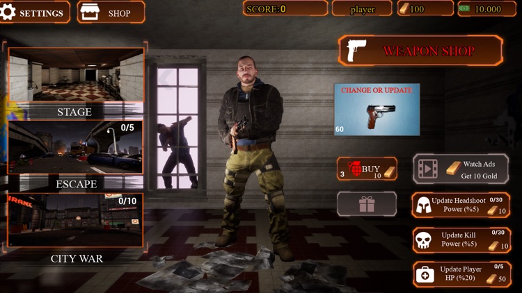 Zombie Shooter - Horror Day screenshot-3