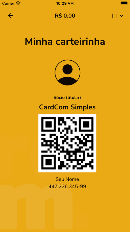 #3. Cardcom (iOS) От: Minha Entrada