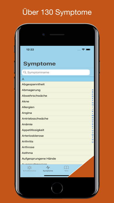Schüßler Salze Lexikon Screenshot