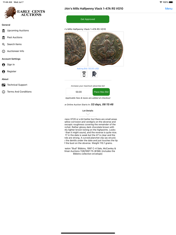 Screenshot #6 pour Early Cents Auctions