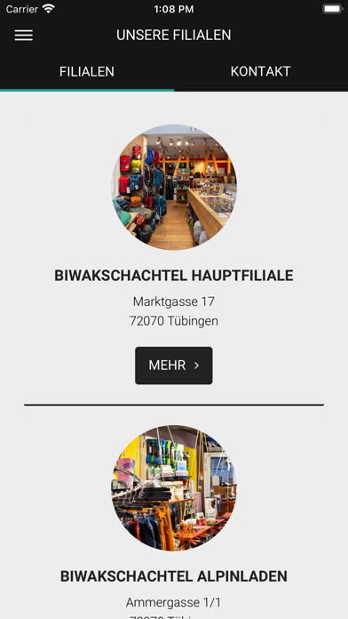 Biwakschachtel Tübingen Screenshot