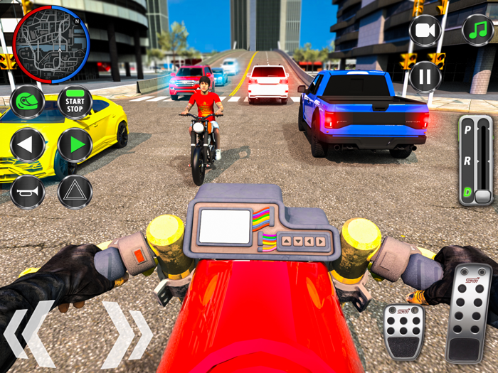 Light Bike Driving School 3D