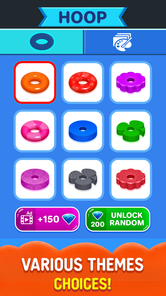 #5. Color Hoop Stack - Sort ring (iOS) Podle: Mrudul Babariya
