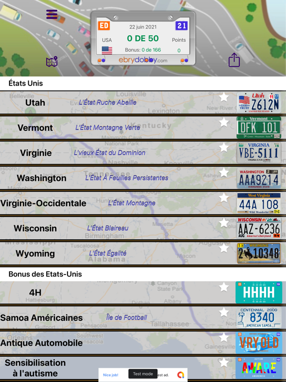 Screenshot #4 pour Plaques - Jeu de Voyage
