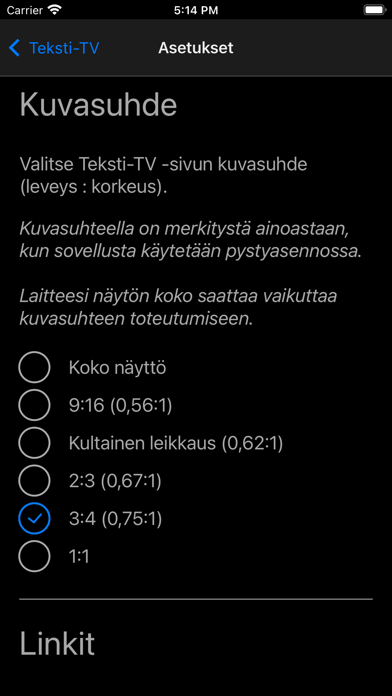 Teksti-TV mobile Screenshot