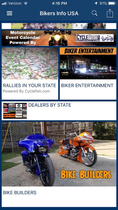 Bikers Info USA Screenshot
