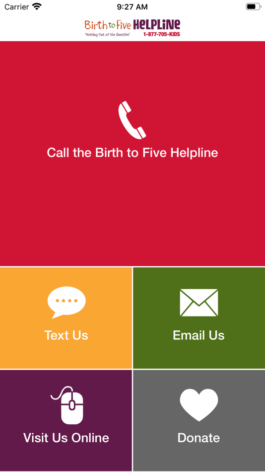 #2. Birth to Five Helpline (iOS) 由: Southwest Human Development