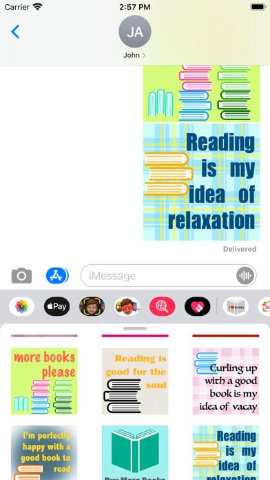 I love books stickers Screenshot